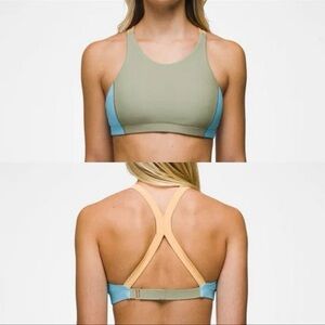 NWT prAna Baja Bound Colorblock Surfer Volleyball Bikini Top Size Small